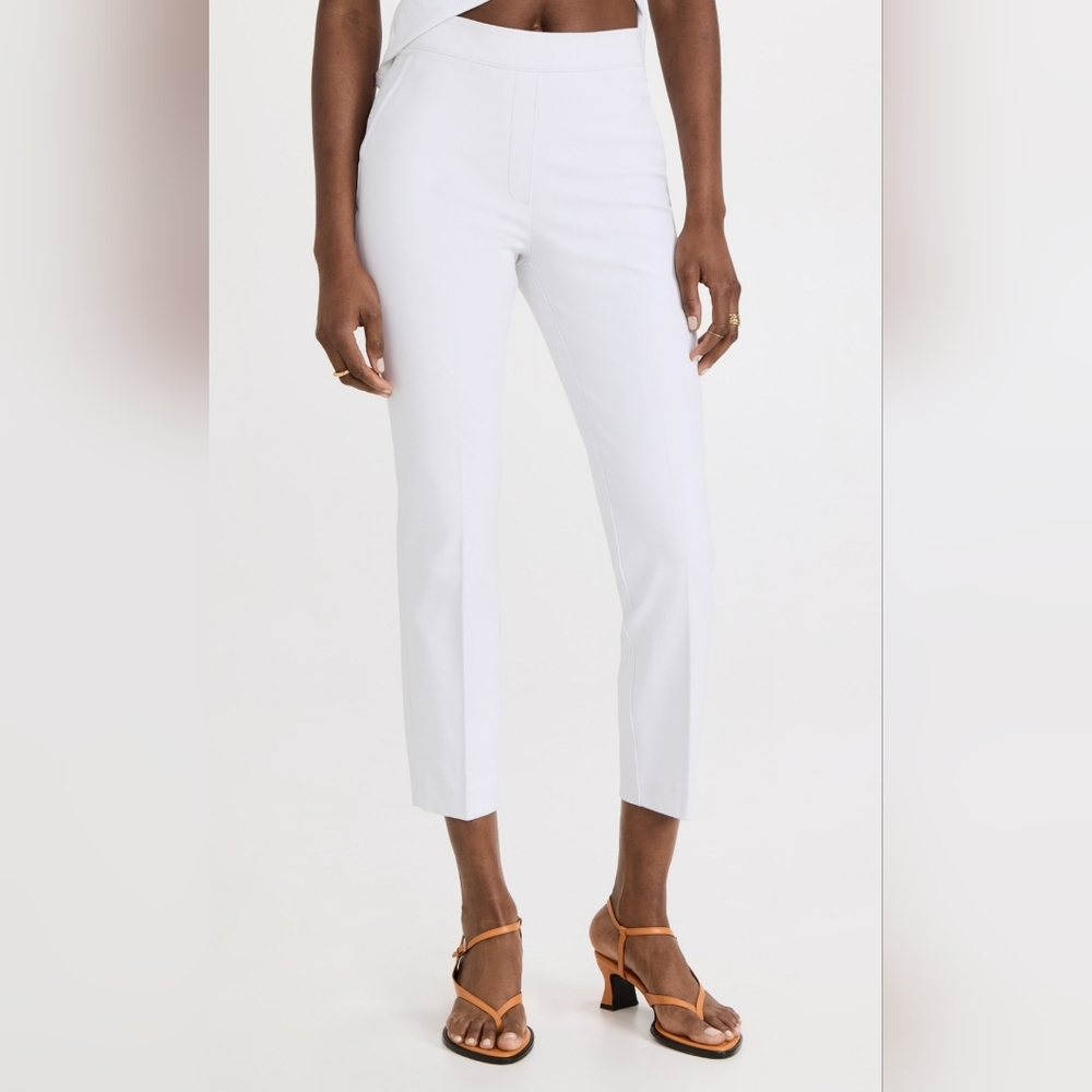 NWT Spanx Slim Straight Leg Crop Pants ~ White ~  Small, Med, Lg & 1X Available